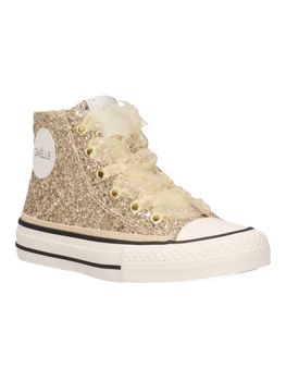 Sneakers alta Gaelle Paris GV0013T da bambina platino.