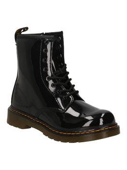Anfibio Dr Martens 1460 Y PATENT LAMPER da bambina nero.