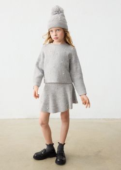 Maglione Mayoral 4322 da bambina grigio.
