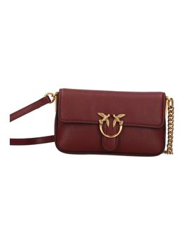 Borsa a tracolla Pinko 107344 A2JG love one da donna ribes e oro.