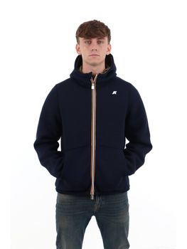 Giubbino K-Way K8142YW da uomo blu e verde.