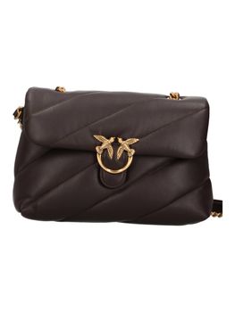 Borsa Pinko love puff classic small 107616 da donna marrone+oro.