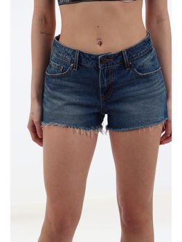 Shorts Levi's 005DR low short da donna denim scuro.