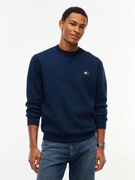 Felpa Tommy Jeans DM0DM23607 da uomo blu.