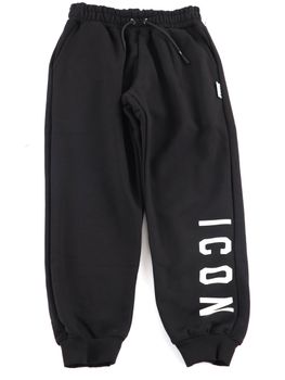 Pantalone Icon IBSP001360 da bambino nero+bianco.