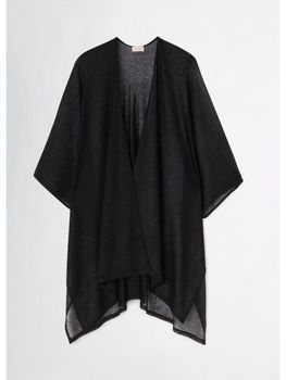 Poncho Liu Jo 2A5007M0300 da donna nero.