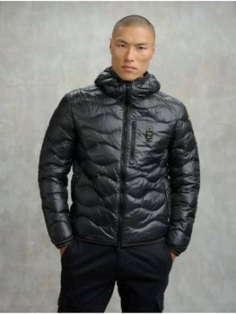 Piumino Blauer BLUC03064 A06355 da uomo nero.