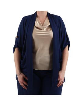 Cardigan Lizalù F748XBEVIRGINIA da donna blu.