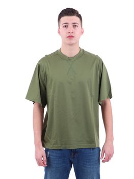 T-shirt Daniele Alessandrini M7840E8664 da uomo verde.