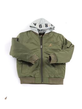 Giacchetto Jordan 95D647 da bambino verde militare.