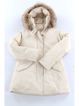Piumino Woolrich CFWKOU0479FR da bambina crema.