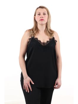 Top Lizalù F453XBFT0077 da donna nero.