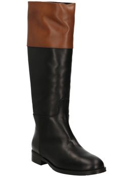 Stivale Gianni Crasto 4710 da donna nero e tabacco.