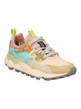 Sneakers Flower Mountain 1E94 da donna bianca+azzurro.