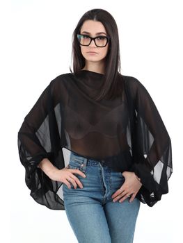 Stola Emme Marella BIANCA 010 da donna nera.