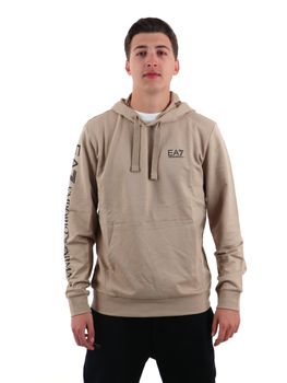 Felpa EA7 7M000569 AF13512 da uomo stone+nero.