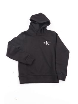 Felpa Calvin Klein IU0IU00266 unisex bambini nera.