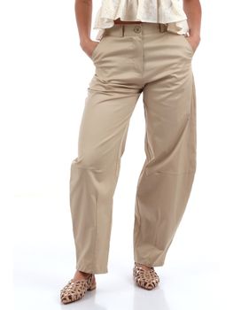 Pantalone Imperial P9990057V da donna beige.