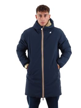 Giubbotto K-Way K6128WW da uomo blu e beige.