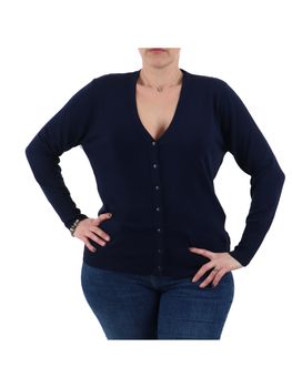 Cardigan Lizalù F768XBESQ1362 da donna blu.