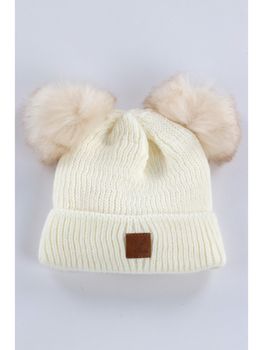 Cappello Elk P7223 da bambina ecru.
