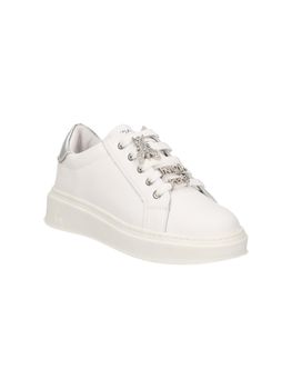 Sneakers Patrizia Pepe PPJ302 da bambina bianco+argento.