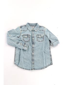 Camicia Guess L6RH00 D4EU0 da bambino denim.