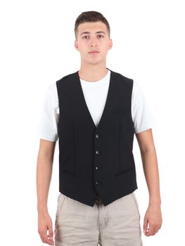 Gilet Antony Morato MMVS00013 00255 SLIM da uomo nero.