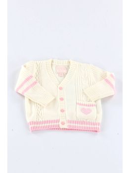 Cardigan Guess A6YR01 Z0824 da bambina cream.