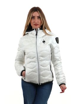 Piumino Blauer BLDC03169 007455 da donna bianco neve.