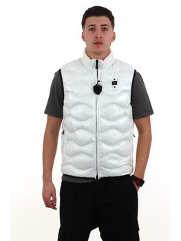 Smanicato Blauer BLUX02184 005958 da uomo bianco e grigio.