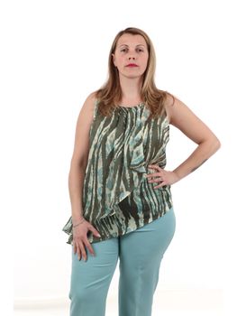 Top Lizalù F196XBFLZ215 da donna militare.