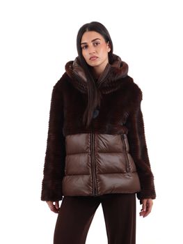 Piumino Blauer BLDC02304 007685 da donna brown.