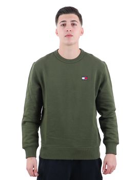 Felpa Tommy Jeans DM0DM20660 da uomo verde.