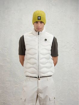 Smanicato Blauer BLUX02055 005958 da uomo bianco.