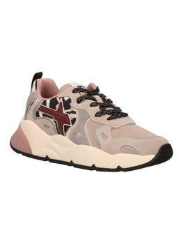Sneaker W6yz 1B71 da donna grey bordeaux.