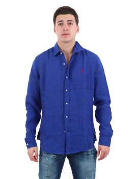 Camicia U.S Polo ASSN 104011 0000191 da uomo blu.