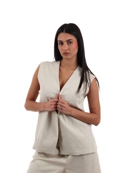 Gilet I AM 26135 da donna naturale.