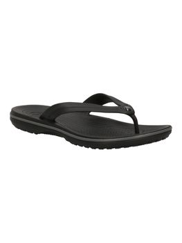 Infradito Crocs 11033 da uomo nera e grigia.