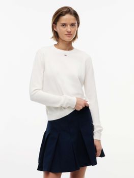 Maglione Tommy Jeans DW0DW20159 da donna ancient white.