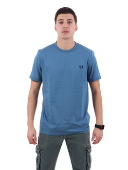T-shirt Fred Perry M3519 da uomo blu.