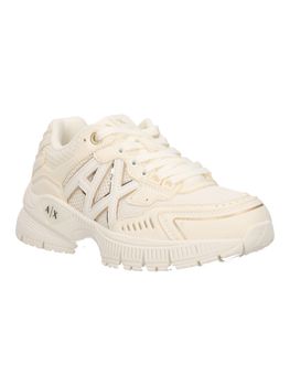 Sneakers Armani Exchange XW002153 AF22757 da donna off white+pale gold.
