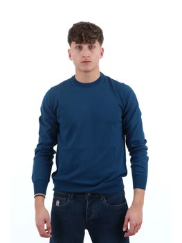 Maglioncino K-Way K4122YW da uomo blu denim.