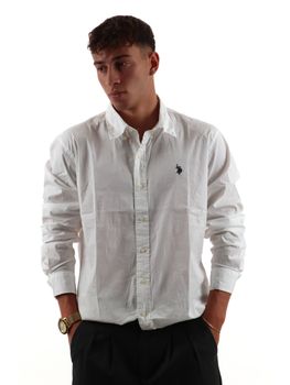 Camicia U.S Polo ASSN 104009 0000168 da uomo bianca.