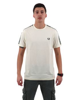 T-shirt Fred Perry M4613 da uomo ecru.