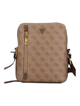 Tracolla Guess HMTOLO P4218 TORINO da uomo beige e marrone.