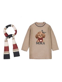 Vestito Mayoral 4919 da bambina quinoa.