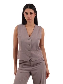 Gilet I AM 95105 da donna nocciola.