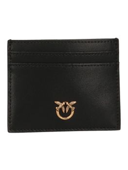 Portacarte Pinko 103762 A0F1 da donna nero e oro.