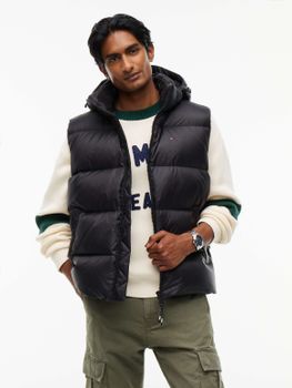 Smanicato Tommy Jeans DM0DM20465 da uomo nero.